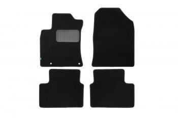 Коврики в салон Klever Standart (текстиль, 4 шт., подпятник, оверлок) KIA Ceed 3 CD хэтчбэк (2018-2025) (Черный)