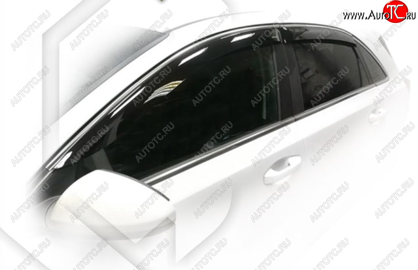 2 099 р. Дефлектора окон CA-Plastic (SW) KIA Ceed 3 CD универсал (2018-2025) (Classic полупрозрачный, Без хром молдинга)  с доставкой в г. Кемерово