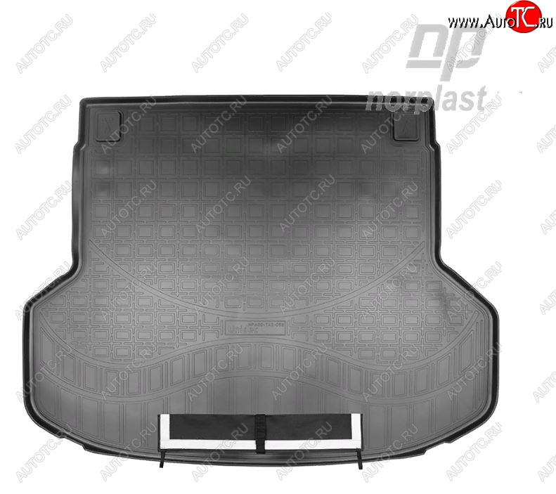 3 479 р. Коврик багажника Norplast Unidec (1.6 л)  KIA Ceed  3 CD (2018-2025) универсал (Черный, с погрузочным ковриком (фартуком))  с доставкой в г. Кемерово
