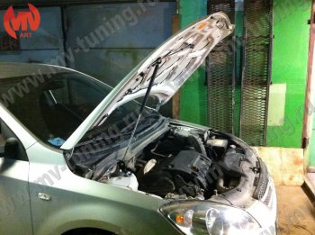 2 249 р. Упор капота MV-Tuning (одинарный; без кронштейна)  KIA Ceed  1 ED (2006-2010) дорестайлинг универсал, дорестайлинг, хэтчбэк 5 дв.  с доставкой в г. Кемерово. Увеличить фотографию 2