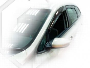 1 899 р. Дефлектора окон CA-Plastic KIA Ceed 2 JD дорестайлинг универсал (2012-2016) (серия Classic полупрозрачный, Без хром молдинга)  с доставкой в г. Кемерово. Увеличить фотографию 2