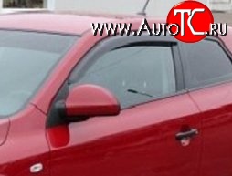 999 р. Комплект дефлекторов окон (ветровиков) 4 шт. (хетчбек, 3 дв.) Russtal KIA Ceed 1 ED дорестайлинг, хэтчбэк 5 дв. (2006-2010)  с доставкой в г. Кемерово