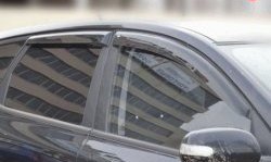 Комплект дефлекторов окон (ветровиков) 4 шт. Russtal KIA Ceed 1 ED дорестайлинг, хэтчбэк 5 дв. (2006-2010)