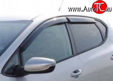 999 р. Комплект дефлекторов окон (ветровиков) 4 шт. (хетчбек, 5 дв.) Russtal KIA Ceed 1 ED рестайлинг, хэтчбэк 5 дв. (2010-2012)  с доставкой в г. Кемерово