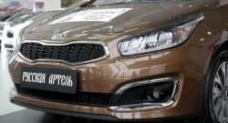 Реснички на фары (рестайлинг, хетчбек) RA KIA Ceed  2 JD (2015-2018) рестайлинг, хэтчбэк