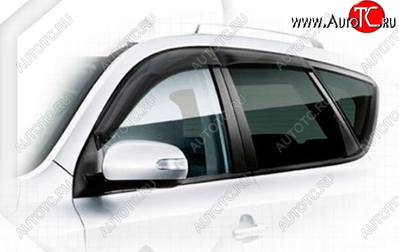 1 959 р. Дефлектора окон CA-Plastiс KIA Ceed 1 ED рестайлинг, хэтчбэк 5 дв. (2010-2012) (Classic полупрозрачный, Без хром молдингов)  с доставкой в г. Кемерово