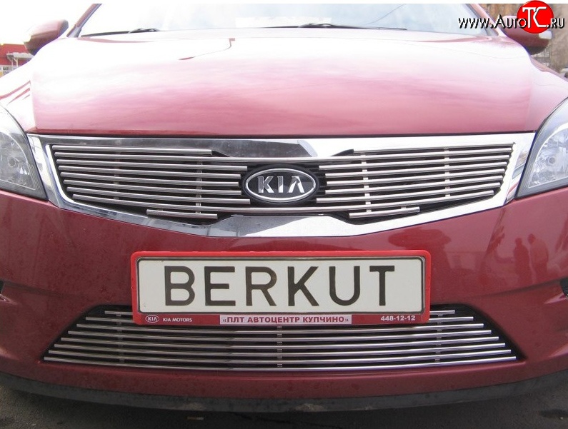 5 099 р. Декоративная вставка решетки радиатора Berkut KIA Ceed 1 ED рестайлинг, хэтчбэк 5 дв. (2010-2012)  с доставкой в г. Кемерово