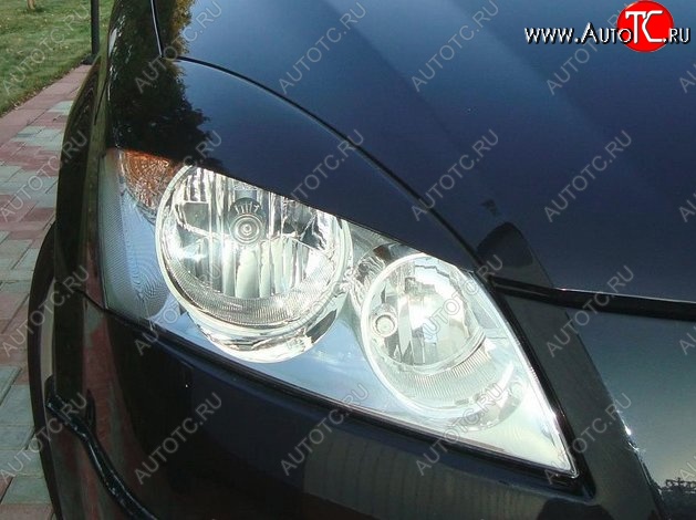1 649 р. Реснички на фары CT v2 KIA Ceed 1 ED дорестайлинг, хэтчбэк 5 дв. (2006-2010) (Неокрашенные)  с доставкой в г. Кемерово