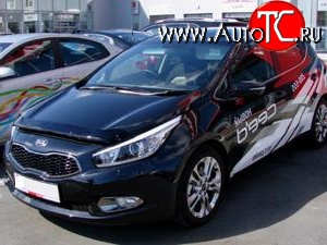 4 599 р. Дефлектор капота NovLine KIA Ceed 1 ED рестайлинг, хэтчбэк 5 дв. (2010-2012)  с доставкой в г. Кемерово