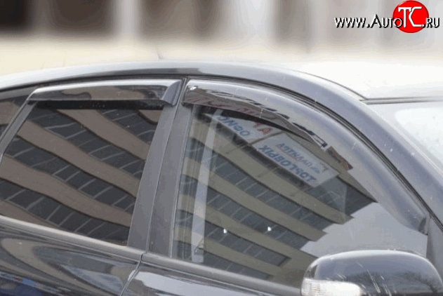 4 199 р. Комплект дефлекторов окон (ветровиков) 4 шт. (универсал) Novline KIA Ceed 1 ED рестайлинг, хэтчбэк 5 дв. (2010-2012)  с доставкой в г. Кемерово