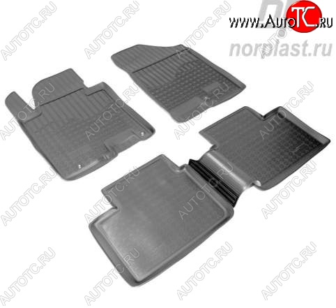 2 199 р. Коврики салонные литьевые Norplast KIA Ceed 1 ED рестайлинг, хэтчбэк 5 дв. (2010-2012)  с доставкой в г. Кемерово