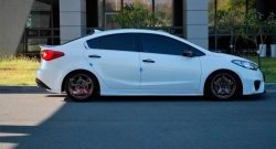4 049 р. Пороги накладки Drive  KIA Cerato  3 YD (2013-2016) дорестайлинг седан (Неокрашенные)  с доставкой в г. Кемерово. Увеличить фотографию 2