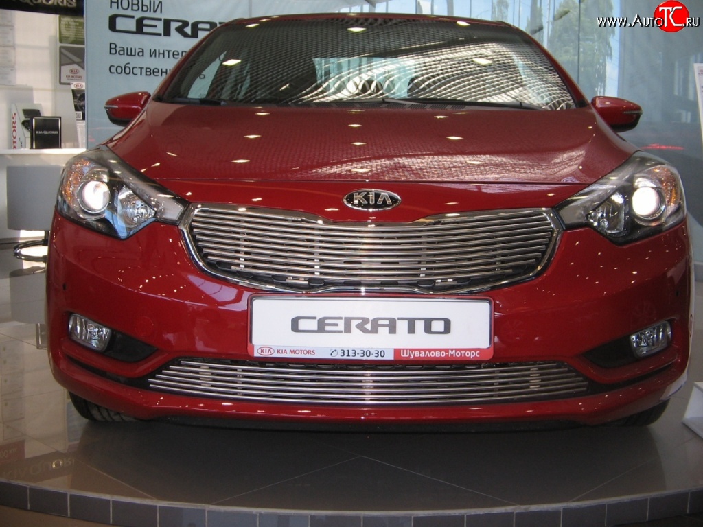 4 799 р. Декоративная вставка решетки радиатора Berkut KIA Cerato 3 YD дорестайлинг седан (2013-2016)  с доставкой в г. Кемерово