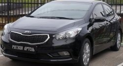 1 029 р. Реснички на фары RA KIA Cerato 3 YD дорестайлинг седан (2013-2016) (Неокрашенные)  с доставкой в г. Кемерово. Увеличить фотографию 4