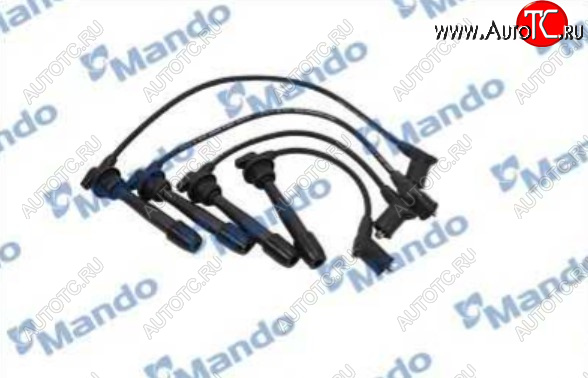 2 299 р. Комплект высоковольтных проводов MANDO (DOHC 1.4/1.5/1.6, 16V)  Hyundai Accent ( 2 LC,  3 MC) (1999-2012), Hyundai Elantra ( XD,  XD2) (2000-2010), Hyundai Getz  TB (2005-2010), Hyundai Matrix  1 FC (2001-2005), KIA Cerato  1 LD (2003-2008), KIA Rio  2 JB (2005-2011)  с доставкой в г. Кемерово