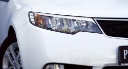 729 р. Реснички на фары RA KIA Cerato 2 TD седан (2008-2013) (Поверхность глянец (под окраску), Неокрашенные)  с доставкой в г. Кемерово. Увеличить фотографию 5