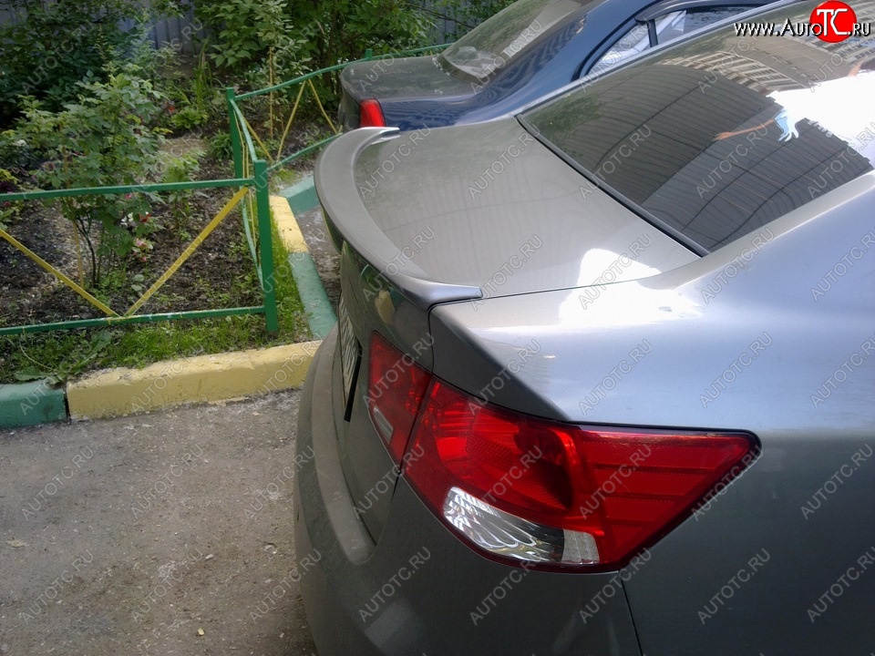 3 399 р. Лип спойлер АВТОКРАТ  KIA Cerato  2 TD (2008-2013) седан (Неокрашенный)  с доставкой в г. Кемерово