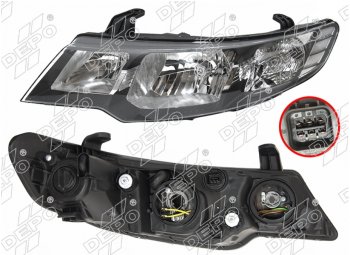 9 399 р. Левая фара (под электрокорректор) DEPO KIA Cerato 2 TD седан (2008-2013)  с доставкой в г. Кемерово. Увеличить фотографию 1