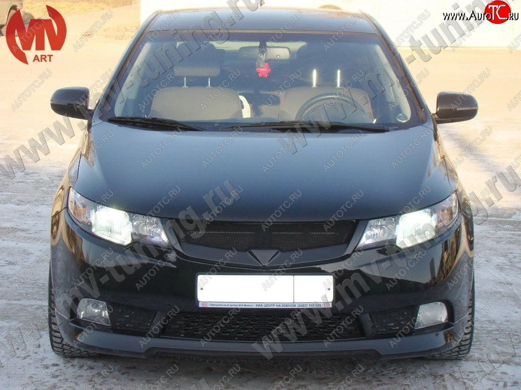 2 999 р. Решетка радиатора (без сетки) MV-Tuning  KIA Cerato  2 TD (2008-2013) седан (Неокрашенная)  с доставкой в г. Кемерово