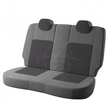 6 749 р. Чехлы для сидений (Comfort) Lord Autofashion Турин (жаккард)  KIA Cerato  2 TD (2008-2013) седан (Серый Норд, вставка Тома серый)  с доставкой в г. Кемерово. Увеличить фотографию 2