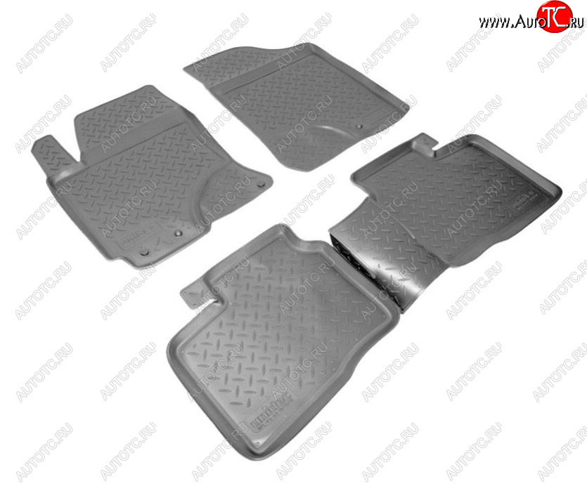 2 679 р. Комплект ковриков в салон Norplast KIA Cerato 2 TD седан (2008-2013) (Цвет: черный)  с доставкой в г. Кемерово
