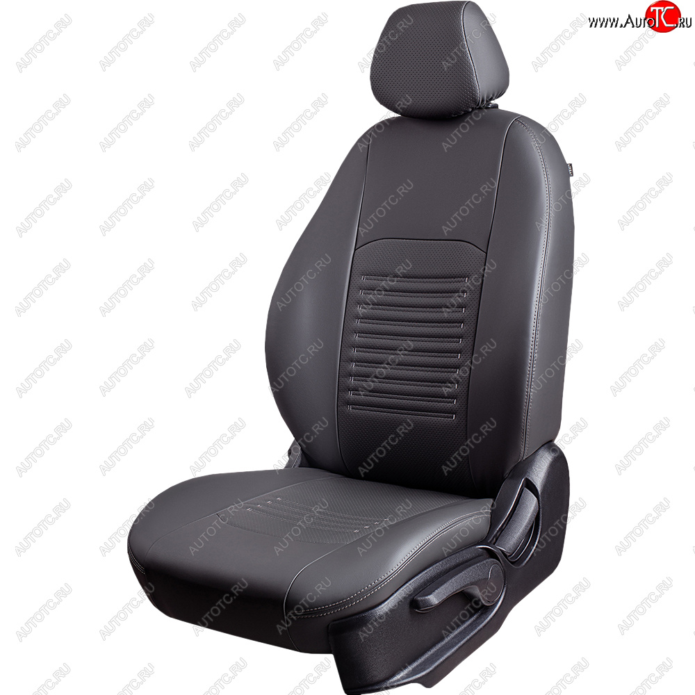 18 549 р. Чехлы сидений (Илана+Орегон, 60/40 2Г) Турин  KIA Cerato  2 TD (2008-2013) седан (серый/серый)  с доставкой в г. Кемерово