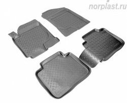 Комплект ковриков в салон Norplast KIA Cerato  1 LD (2003-2008) седан дорестайлинг, хэтчбэк, седан рестайлинг (Цвет: черный)