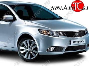 4 499 р. Правое крыло SAT (Тайвань) KIA Forte седан (2008-2013) (Неокрашенное)  с доставкой в г. Кемерово