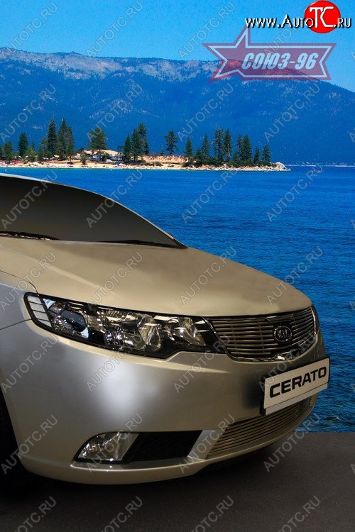 4 364 р. Декоративный элемент решетки радиатора Souz-96 (d10) KIA Cerato 2 TD седан (2008-2013)  с доставкой в г. Кемерово