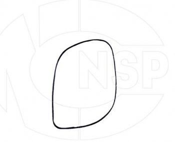 839 р. Зеркальный элемент зеркала заднего вида NSP (с обогревом, правый) KIA Cerato 2 TD седан (2008-2013)  с доставкой в г. Кемерово. Увеличить фотографию 3