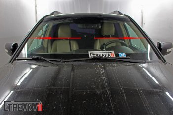 1 699 р. Водостоки (дефлектора) лобового стекла Стрелка 11 KIA Mohave HM дорестайлинг (2008-2017)  с доставкой в г. Кемерово. Увеличить фотографию 3