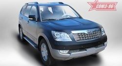 10 034 р. Пороги из алюминиевого профиля Souz-96 KIA Mohave HM рестайлинг (2017-2020)  с доставкой в г. Кемерово. Увеличить фотографию 2