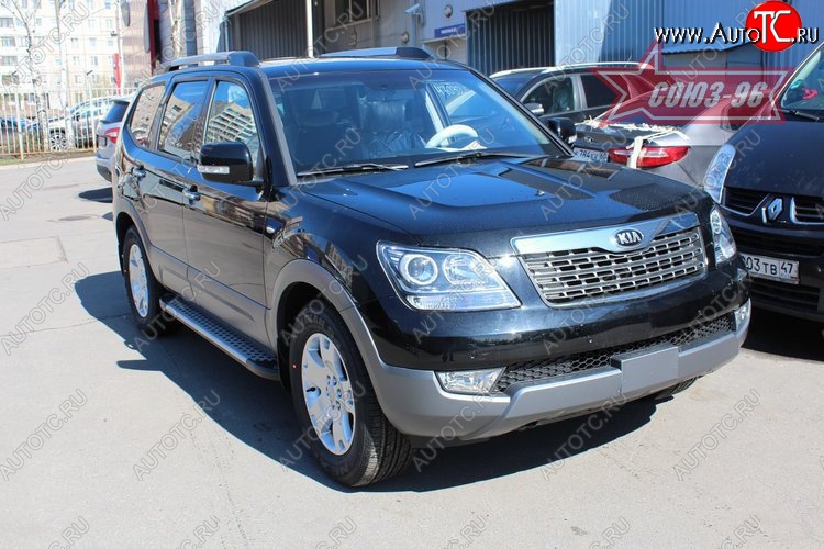 9 899 р. Пороги из алюминиевого профиля Souz-96 KIA Mohave HM дорестайлинг (2008-2017)  с доставкой в г. Кемерово