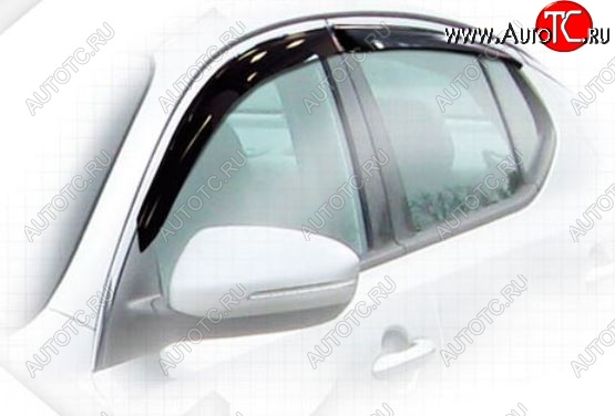 2 059 р. Дефлектора окон CA-Plastiс KIA Optima 3 TF дорестайлинг седан (2010-2013) (Classic полупрозрачный, Без хром.молдинга)  с доставкой в г. Кемерово