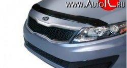 3 299 р. Дефлектор капота NovLine  KIA Optima  3 TF (2010-2016) дорестайлинг седан, рестайлинг седан  с доставкой в г. Кемерово. Увеличить фотографию 1