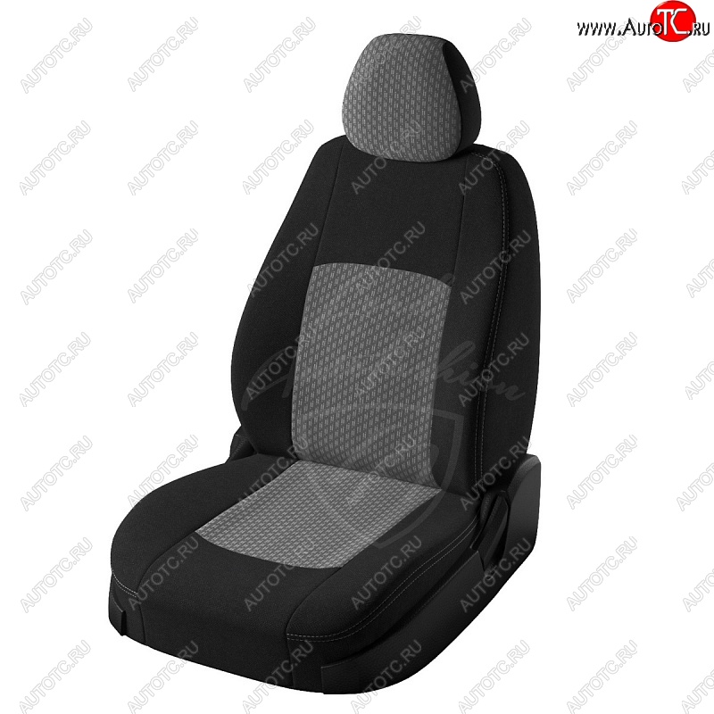 4 699 р. Чехлы для сидений Lord Autofashion Турин (жаккард) KIA Picanto 2 TA хэтчбэк 5 дв. дорестайлинг (2011-2015) (Черный, вставка Люкс-94)  с доставкой в г. Кемерово