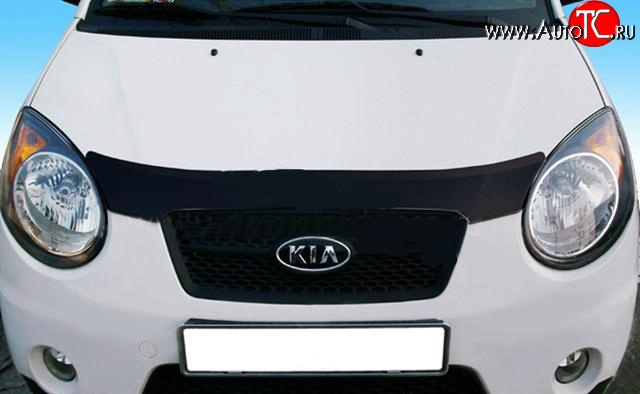 1 979 р. Дефлектор капота NovLine KIA Picanto 1 SA хэтчбэк 5 дв. дорестайлинг (2003-2007)  с доставкой в г. Кемерово