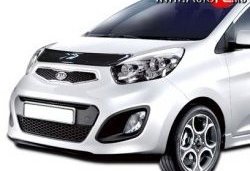 529 р. Дефлектор капота NovLine KIA Picanto 2 TA хэтчбэк 5 дв. рестайлинг (2015-2017)  с доставкой в г. Кемерово. Увеличить фотографию 1