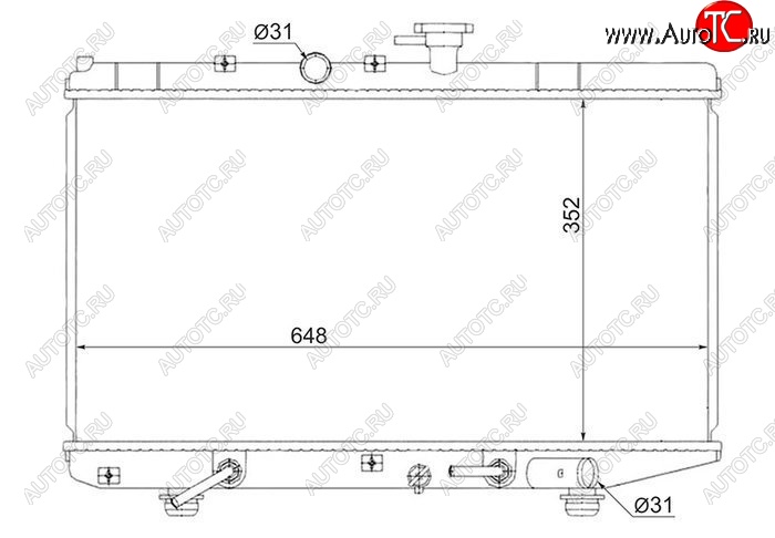 6 349 р. Радиатор двигателя SAT (пластинчатый, 1.3/1.5, АКПП) KIA Rio 1 DC дорестайлинг седан (2000-2002) с доставкой в г. Кемерово Увеличить фотографию 1 6 349 р. Радиатор двигателя SAT (пластинчатый, 1.3/1.5, АКПП) KIA Rio 1 DC дорестайлинг седан (2000-2002) с доставкой в г. Кемерово