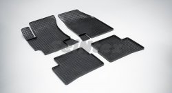 Износостойкие коврики в салон с рисунком Сетка SeiNtex Premium 4 шт. (резина) KIA Rio  1 DC (2000-2005) дорестайлинг седан, рестайлинг седан, рестайлинг универсал