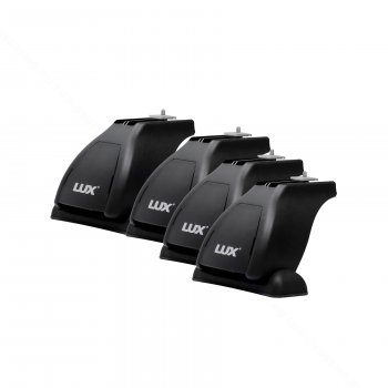 14 789 р. Багажник на крышу без рейлингов в сборе LUX  KIA Rio  2 JB (2005-2011) дорестайлинг, хэтчбэк 5 дв., рестайлинг, хэтчбэк 5 дв. (поперечины аэро-трэвэл 110 см (цвет черный))  с доставкой в г. Кемерово. Увеличить фотографию 4