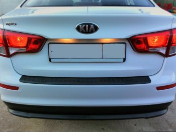 1 089 р. Накладка защитная на задний бампер Yuago KIA Rio 3 QB рестайлинг седан (2015-2017)  с доставкой в г. Кемерово. Увеличить фотографию 2