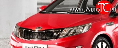 10 599 р. Капот Стандартный KIA Rio 3 QB рестайлинг седан (2015-2017) (Окрашенный)  с доставкой в г. Кемерово