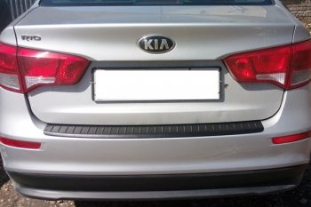Защитная накладка заднего бампера Тюн-Авто KIA Rio  3 QB (2015-2017) рестайлинг седан
