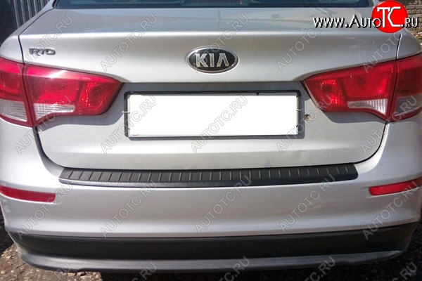 679 р. Защитная накладка заднего бампера Тюн-Авто  KIA Rio  3 QB (2015-2017) рестайлинг седан  с доставкой в г. Кемерово
