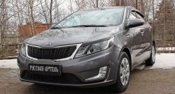999 р. Реснички на фары RA  KIA Rio  3 QB (2011-2015) дорестайлинг седан, дорестайлингхэтчбек5дв. (Неокрашенные)  с доставкой в г. Кемерово. Увеличить фотографию 3