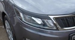 Реснички на фары RA KIA Rio  3 QB (2011-2015) дорестайлинг седан, дорестайлингхэтчбек5дв.
