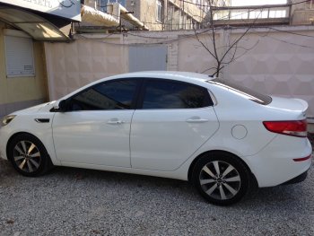 2 799 р. Лип спойлер АВТОКРАТ  KIA Rio  3 QB (2011-2017) дорестайлинг седан, рестайлинг седан (Неокрашенный)  с доставкой в г. Кемерово. Увеличить фотографию 2