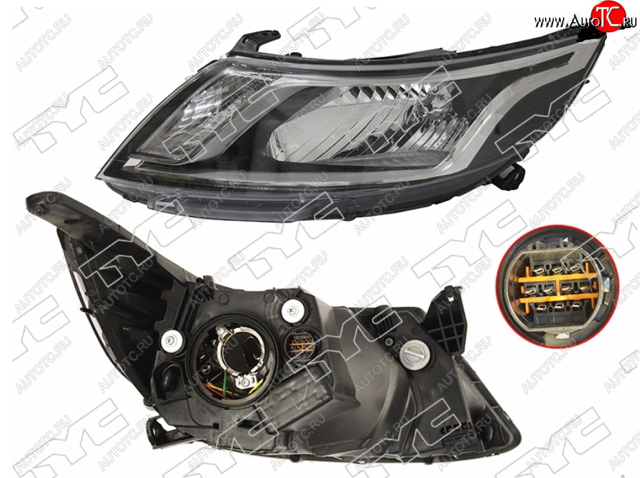 10 499 р. Фара KIA RIO 10-14 LH TYC 20-E368-05-9B, 20e368059b  KIA Rio  3 QB (2011-2015) дорестайлинг седан, дорестайлингхэтчбек5дв.  с доставкой в г. Кемерово