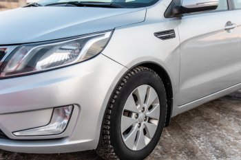 4 549 р. Защитные накладки на арки ArtForm KIA Rio 3 QB дорестайлинг седан (2011-2015) (Поверхность: шагрень)  с доставкой в г. Кемерово. Увеличить фотографию 3
